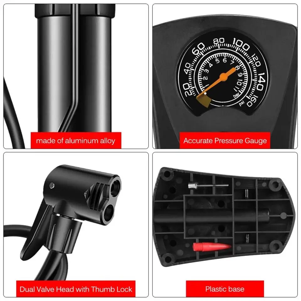 

Mini Portable Bicycle Pump Aluminum Alloy Ultra Light Air Carbon Dioxide Bicycle Inflator Manual Air pump Bicycle Accessories