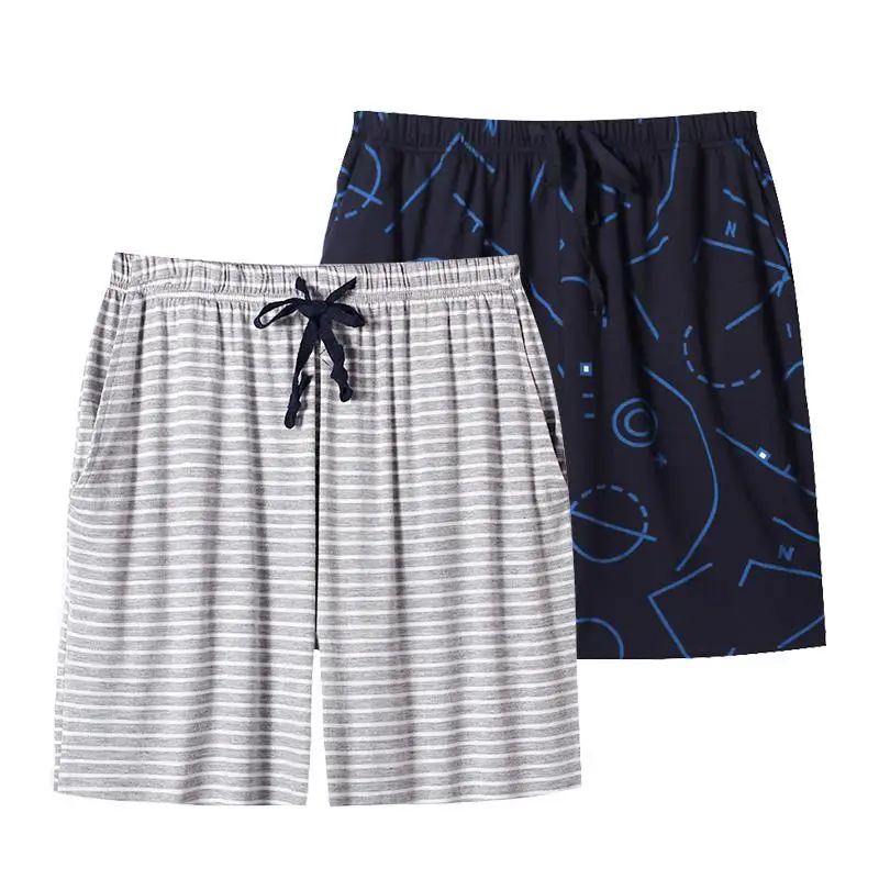 Хлопок 2 шт один лот пижамные шорты мужские нижнее белье для отдыха мужские пижамы 1509 - Цвет: model7
