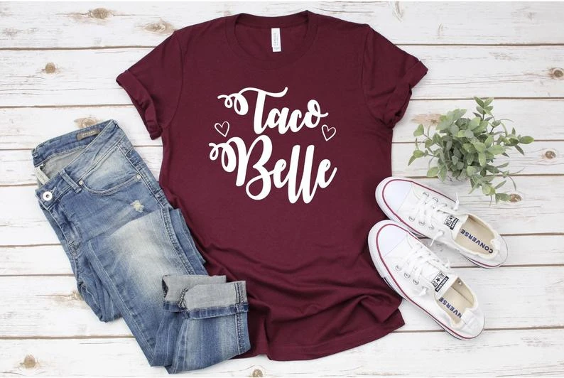 

Taco Belle, If You Don't Like Tacos I'm Nacho,Taco Shirts,Tacos Made Me Do It,Tacos and Tequila,Fiesta Bachelorette Shirt- L971