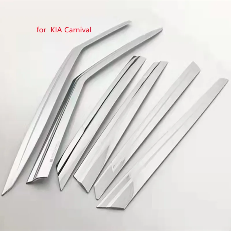 

Хромированный козырек для двери, боковое окно, экран от солнца и дождя, серебряные витрины для KIA Carnival