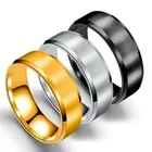 Кольцо из матовой титановой стали для мужчин и женщин, ювелирное изделие из матовой титановой стали, 2021