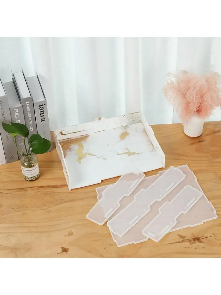 

DIY доска для хранения смолы плесень настольная папка коробка для хранения лоток формы для эпоксидной смолы новый