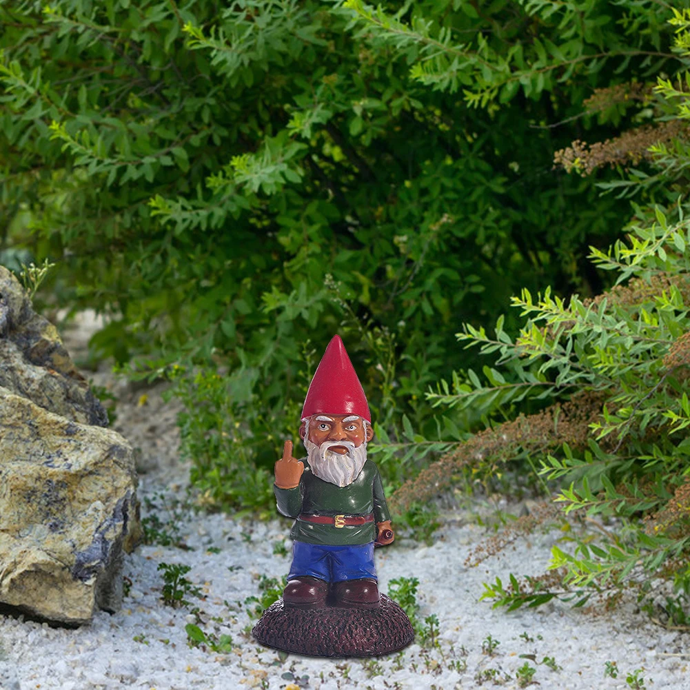 

Garden Gnome Statue Lawn Funny Dwarf Sculpture Elf Resin Figurine Ornament Decoration For Desk Outdoor Garden Sculpture Decor