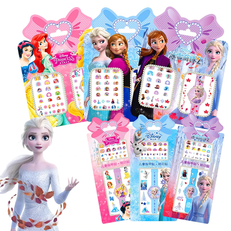 Игрушки для макияжа Холодное сердце 2 Эльза и Анна наклейки ногтей Дисней
