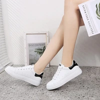 fashion womens platform shoes height increasing woman casual loafers comfortable soft bottom student skateboarding sneakers