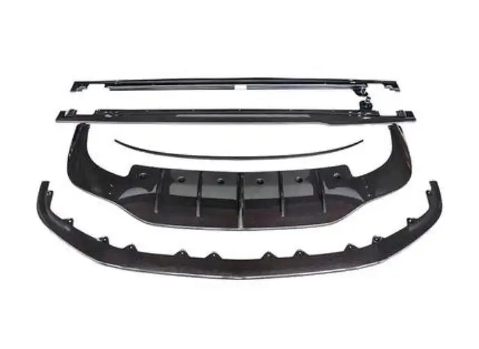 

Carbon Fiber Body Kit Car Front Rear Bumper Lip Diffuser Cover Car Side Skirt Spoiler For Bentley Continental GT 2018 2019 2020