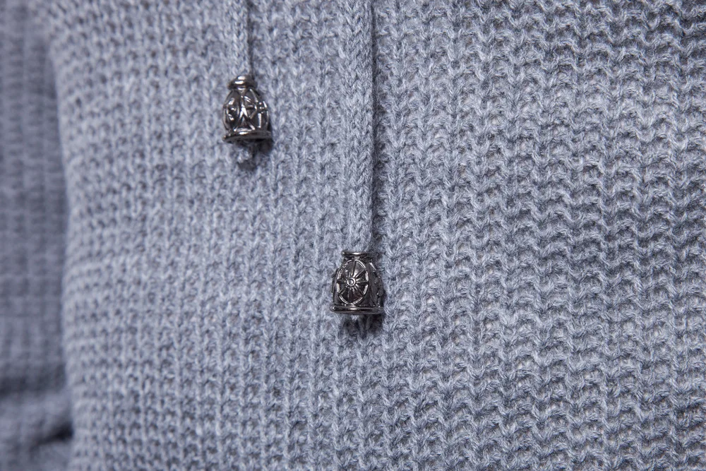 Новый Повседневный свитер мужская приталенная трикотажная одежда верхняя