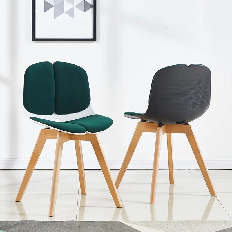 Современный твердый деревянный пластиковый стул для ресторана столовой