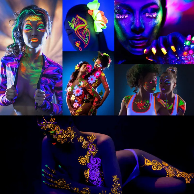 Хэллоуин 6 цветов Косплей Макияж крем для лица безопасное лицо тело боль