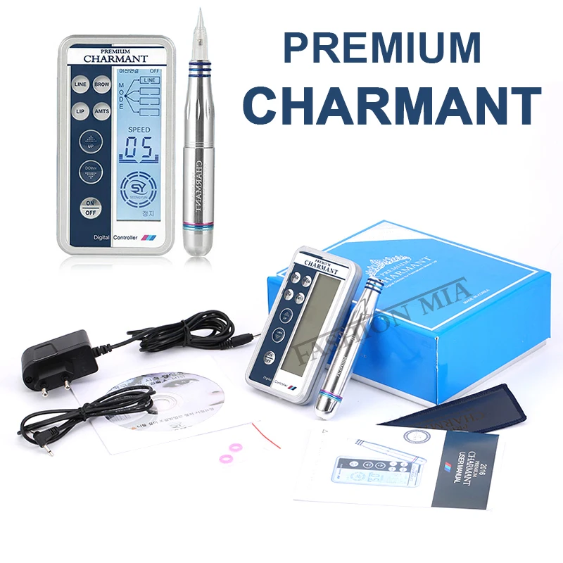 1 pcs Charmant 2 Dermografo Permanent Makeup Machine kit PMU Tattoo Gun for Eyebrow Lip Eyeliner Microblading MTS | Красота и