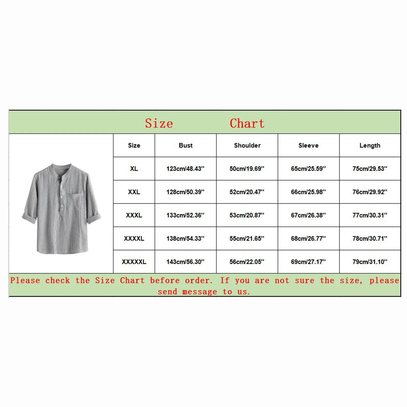 

Men's Blouse Shirts Summer Striped Cotton Hemp Button Pocket Long Sleeves Large Blouse Top Shirts For Men Plus Size