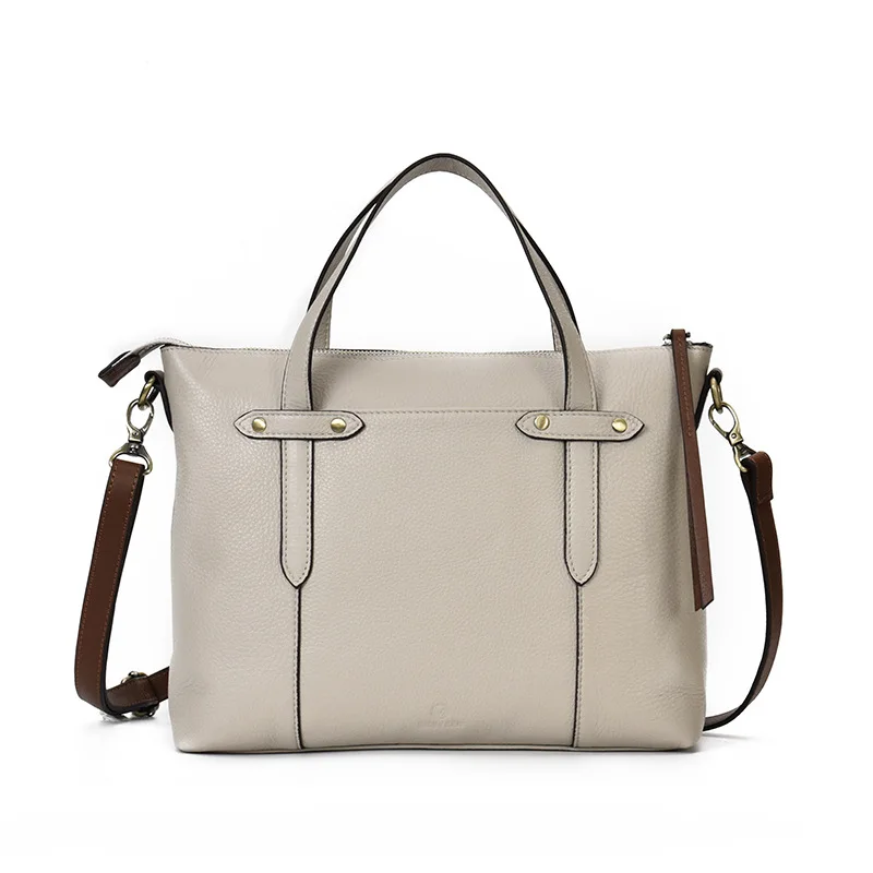 

Women Handbag Shoulder Bag Girls Fashion Design genuine Leather Big Casual Tote High Quality zipper carteras para mujer hombro