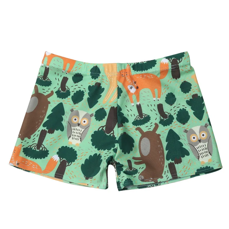 

2021 cartoon animal children's beach shorts swimming trunks boxer quick-drying summer swimwear beach pants boys swimming trunks