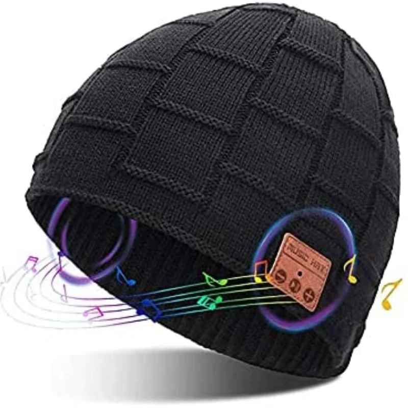 

Шапка с музыкальным сопровождением bluetooth, мужская и женская, теплая вязаная шерстяная шапка с черепом