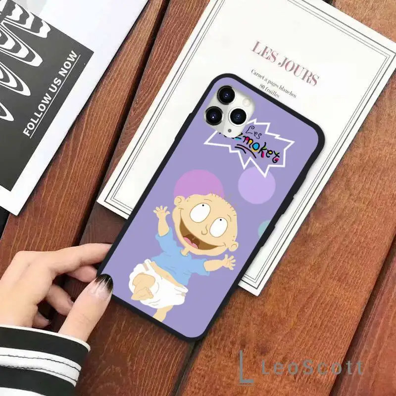 

cute cartoon Rugrat funny Phone Case for iPhone 11 12 pro XS MAX 8 7 6 6S Plus X 5S SE 2020 XR Fundas Capa
