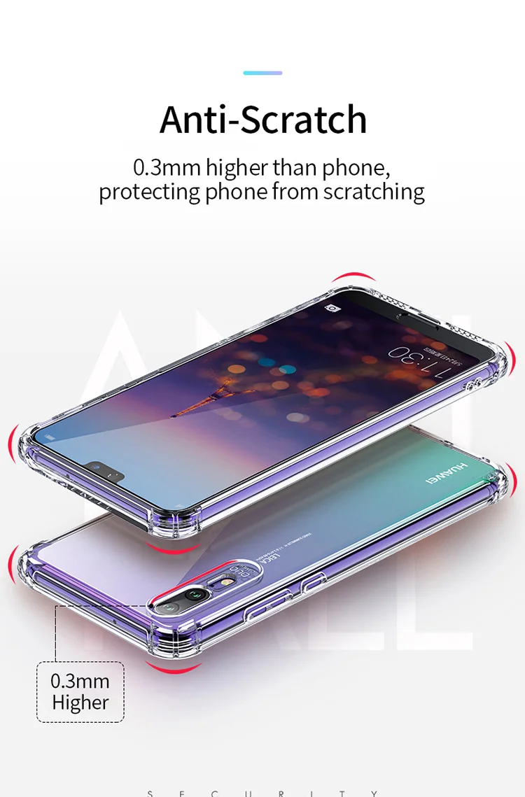 YBD прозрачный противоударный чехол для телефона huawei P20 P30 lite pro mate 30 20 honor 10lite 8X 8C 10i 20 PRO