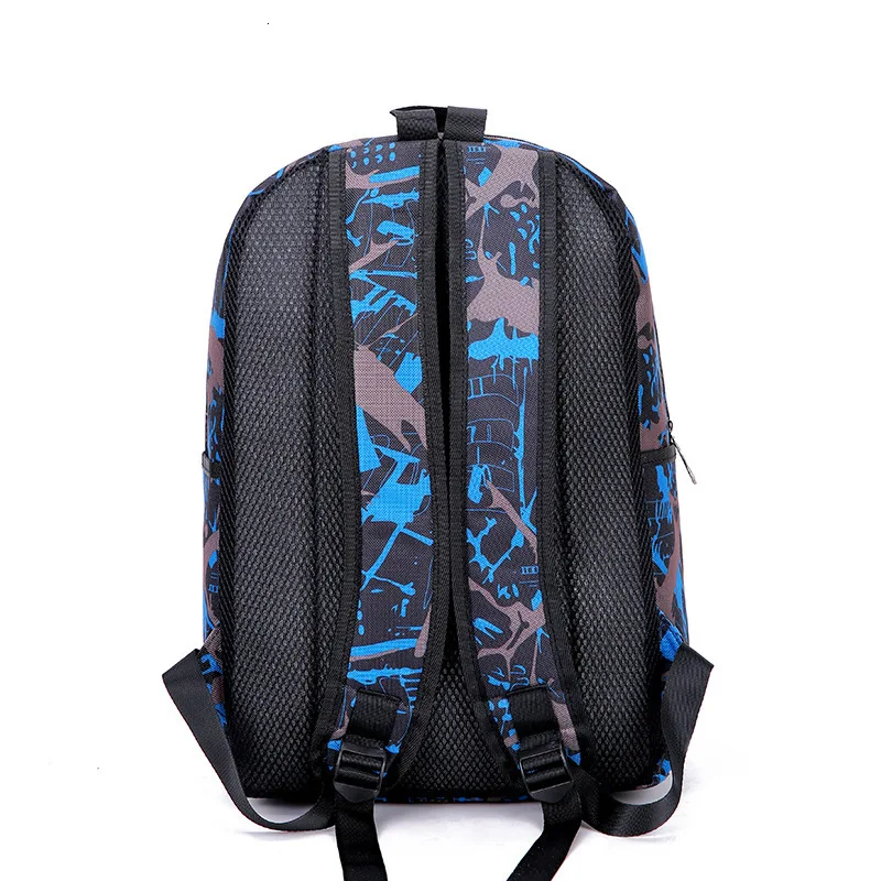 3pcs/set USB Male backpacks Camouflage schoolbags for middle school boys girls High quality nylon school bags travel backpack
