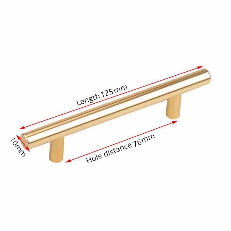 Ручки для шкафов NAIERDI черные золотые матовые