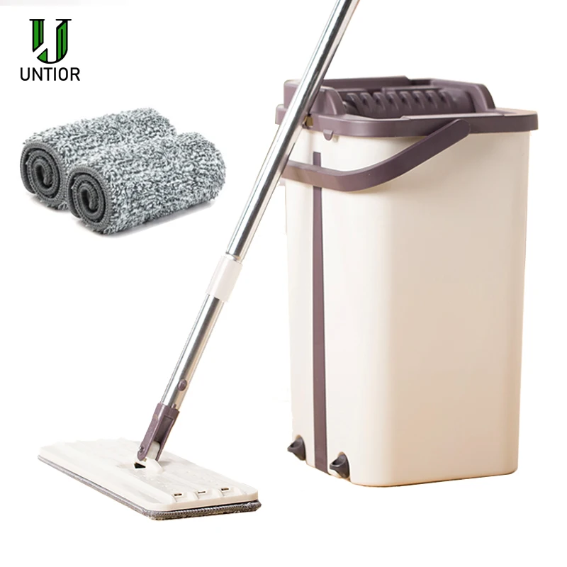 Швабра с автоматическим вращением UNTIOR Magic избегайте мытья рук ультратонкая