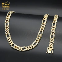aniid iced out necklace women chain necklace hip hop jewelry men cuban link chunky chains bling trendy