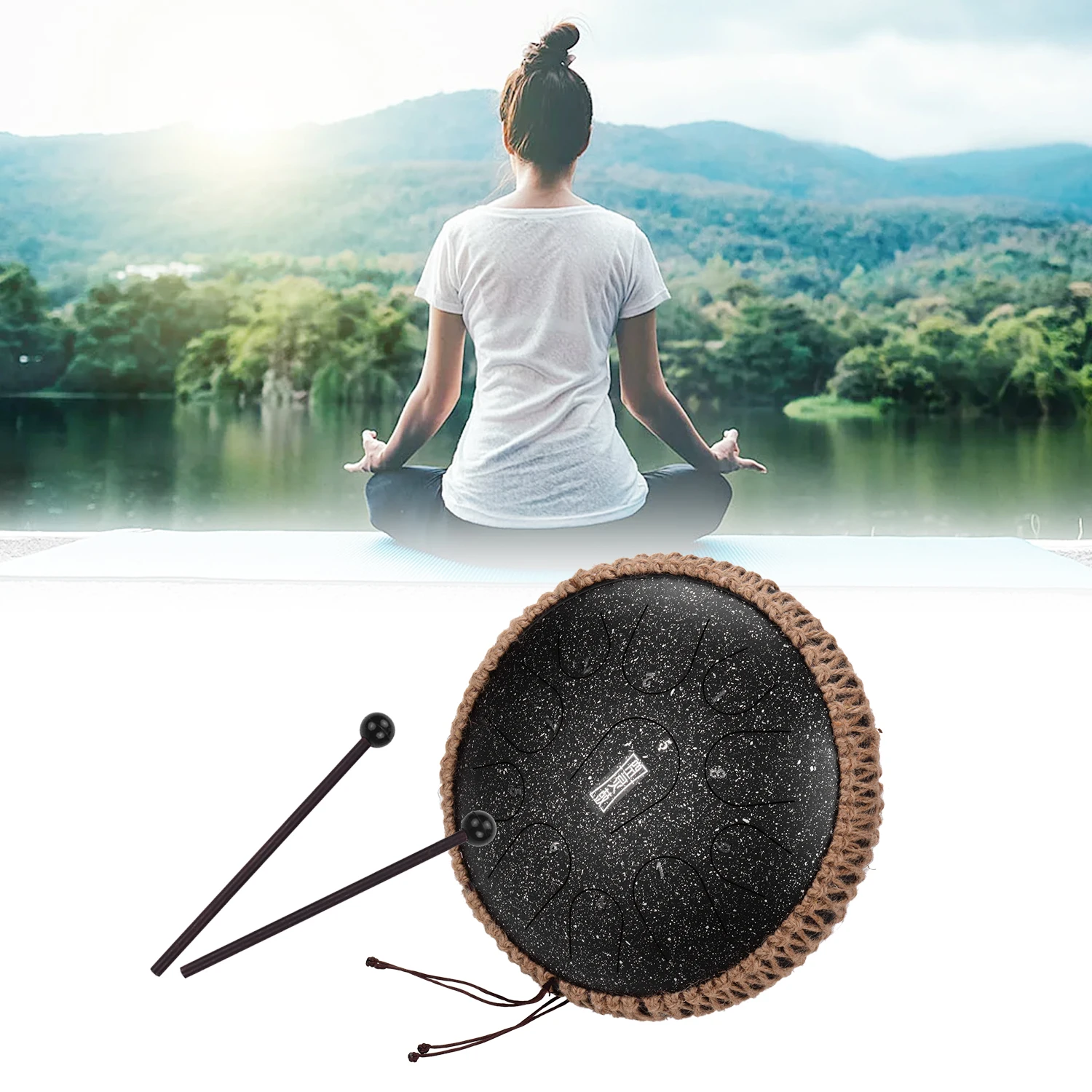 12 дюймов портативный стальной барабан для языка 11 заметок C ключей дорожный