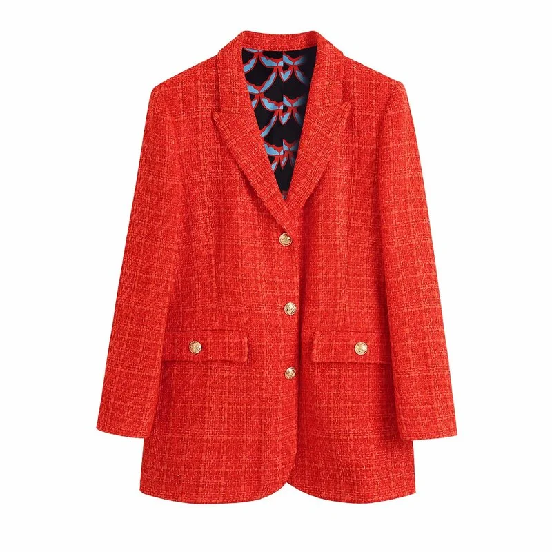 Women Skirt Suit Elegant 2021 New Autumn and Winter Fashion Lining Printed Women's Long-sleeved Jacket Casual High Waist | Женская