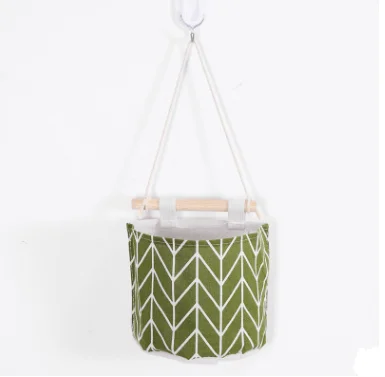 1pocket-green 3 кармана из хлопка и льна, настенные подвесные сумки для хранения, карман на дверь, спальню, домашний карман для хранения, домашний декор, подвесная сумка pf90915 - Цвет: 1pocket-green