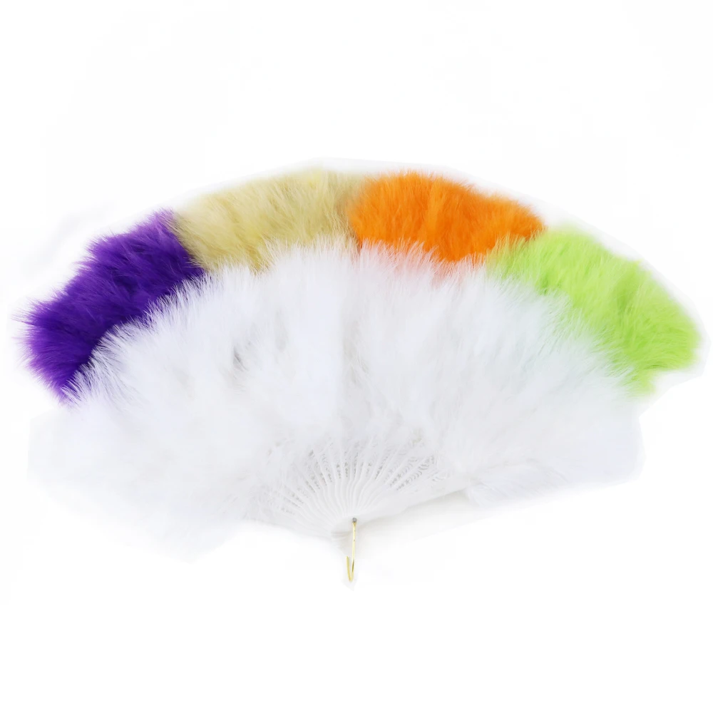 Веер ручной для вечеривечерние 28 см перо марабу Турция | Дом и сад