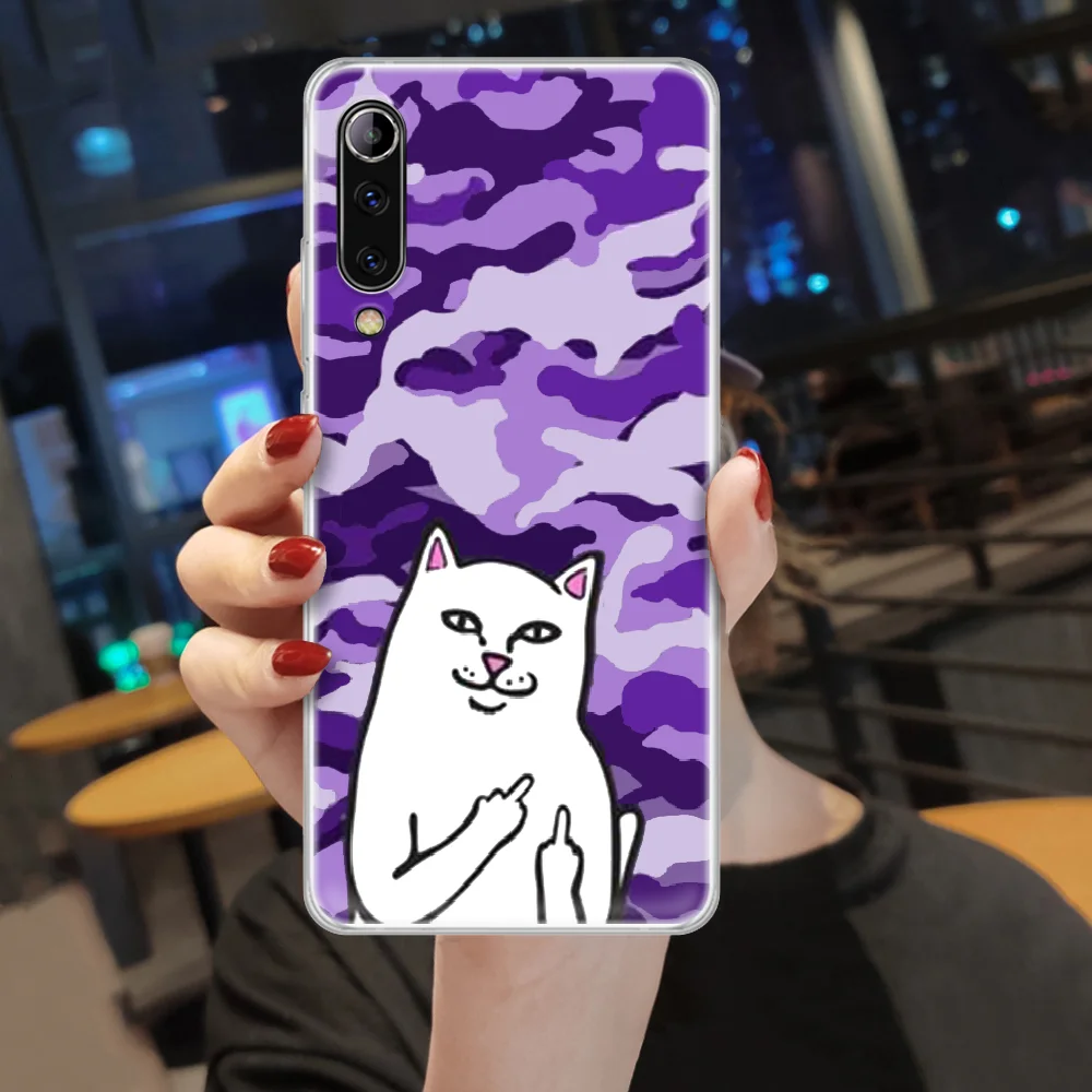 

Fashion Brand R-RIPNDIPS Cat Phone Case Cover For XIAOMI Redmi Note K 4 5 6 7 8 9 10 20 30 3 A X Pro Ultra transparent Funda
