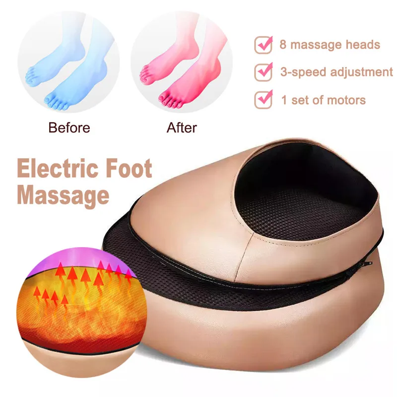 Электрический роликовый массажер для ног массажная машина модный кожаный спины
