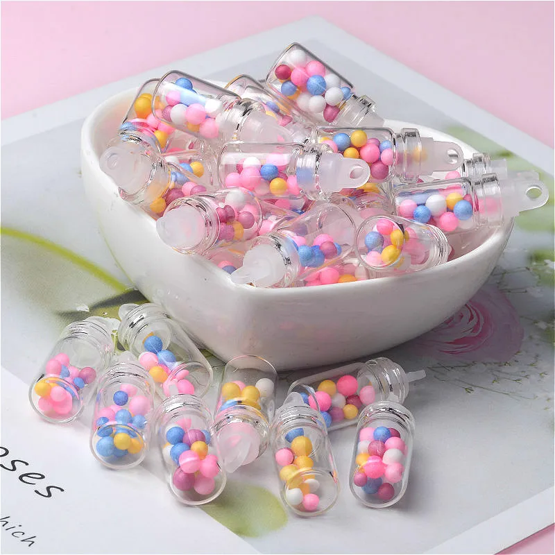 50 шт Мини Дрифт бутылки плоское украшение из смолы цвет DIY ремесло поставки