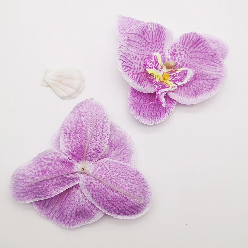 9 см 3D бабочка Орхидея искусственный цветок голова для свадьбы домашний декор