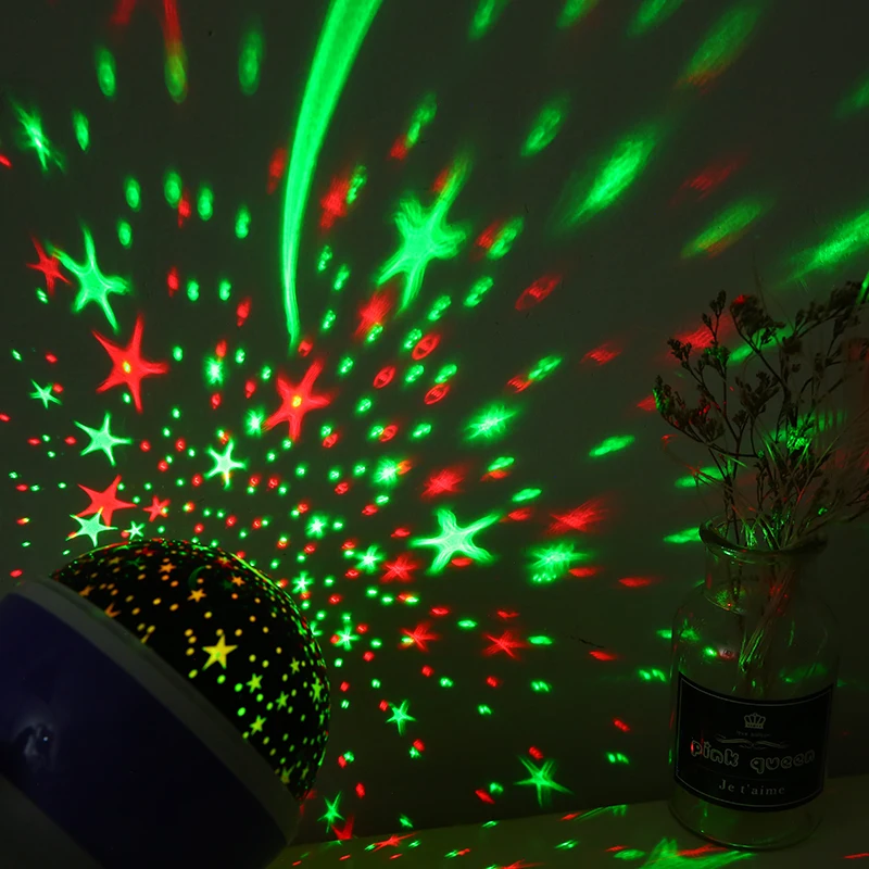 Проектор звездный светодиодный с дистанционным управлением и питанием от USB |