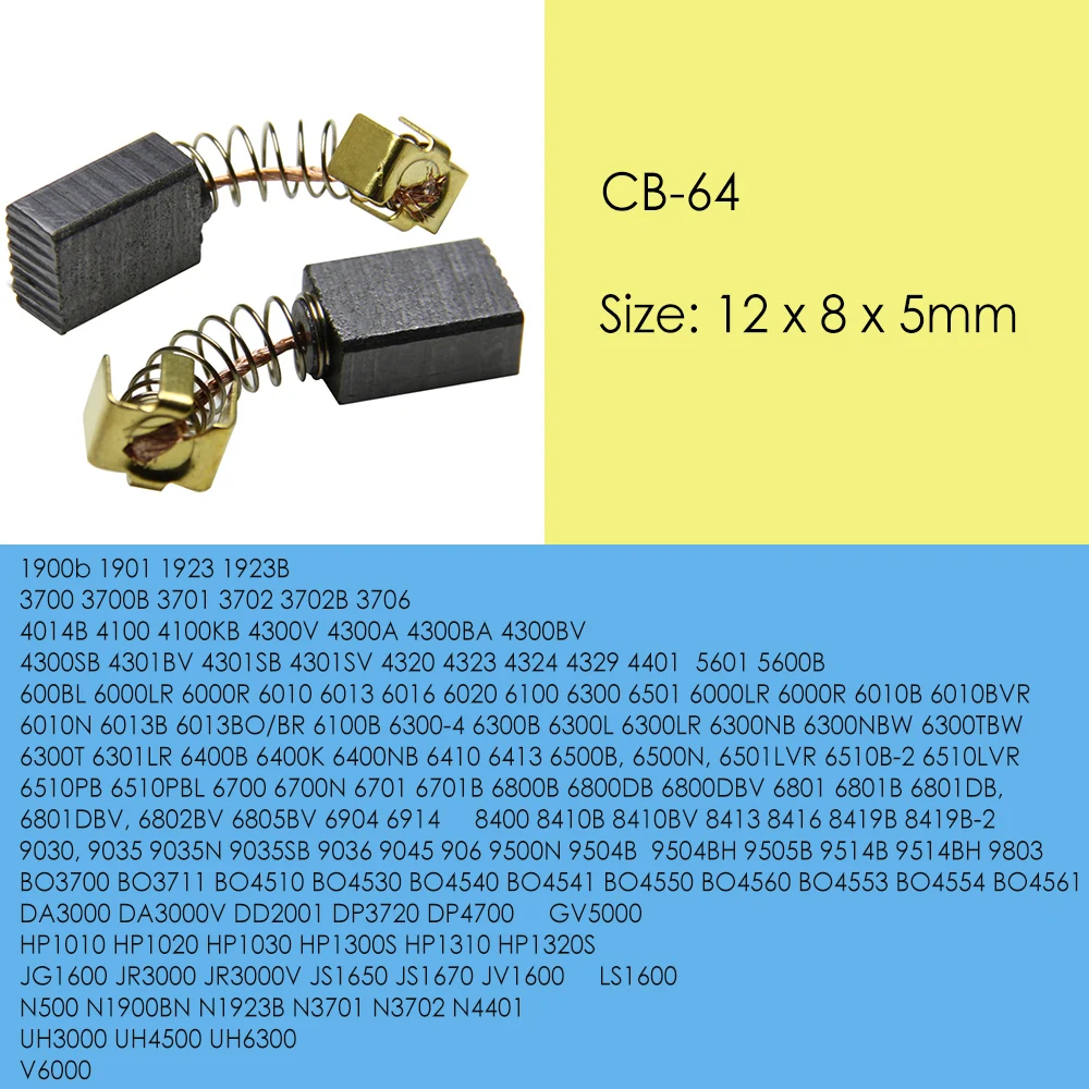 5 пар угольных кистей TASP 5*8*11 мм для Makita CB64 CB 64 CB85 CB57 | Инструменты