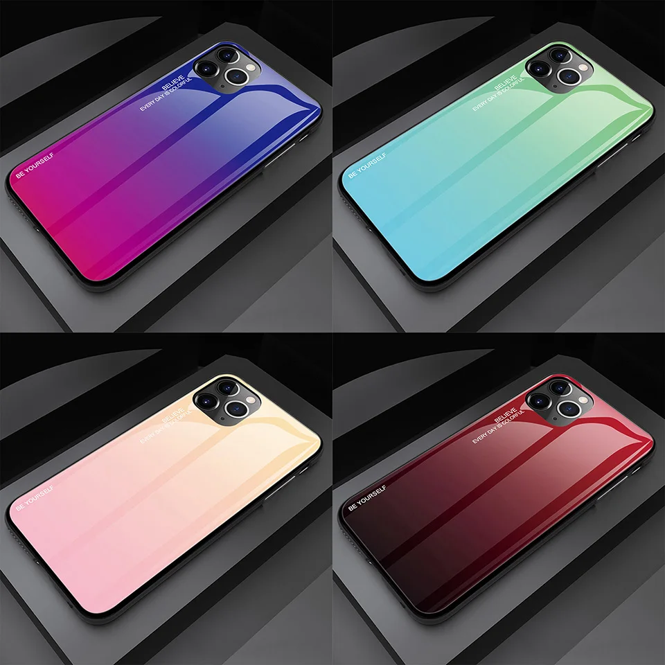 Роскошный градиентный чехол для телефона Apple iPhone 11 Pro Max Ультратонкий из