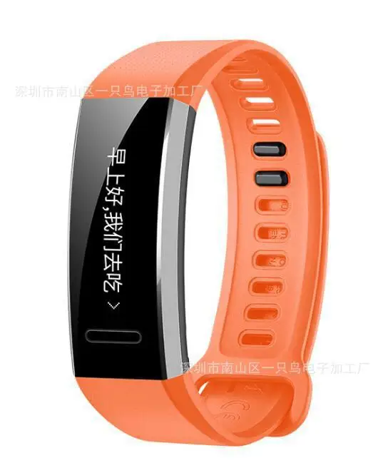 Подходит для huawei Band 2/Pro силиконовый ремешок для часов в скандинавском стиле спортивный стиль ремешок для наручных часов - Цвет: Оранжевый
