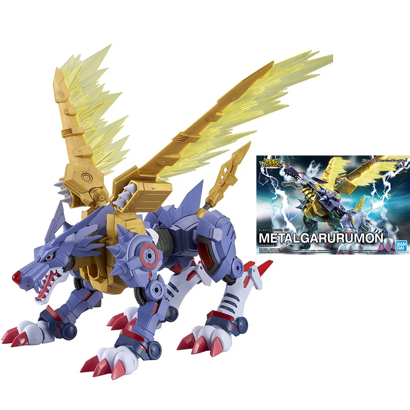

Bandai Digimon Figure Rise Garurumon Genuine Anime Figure Peripheral Collection Ornaments Action Toy Figure Toys for Children