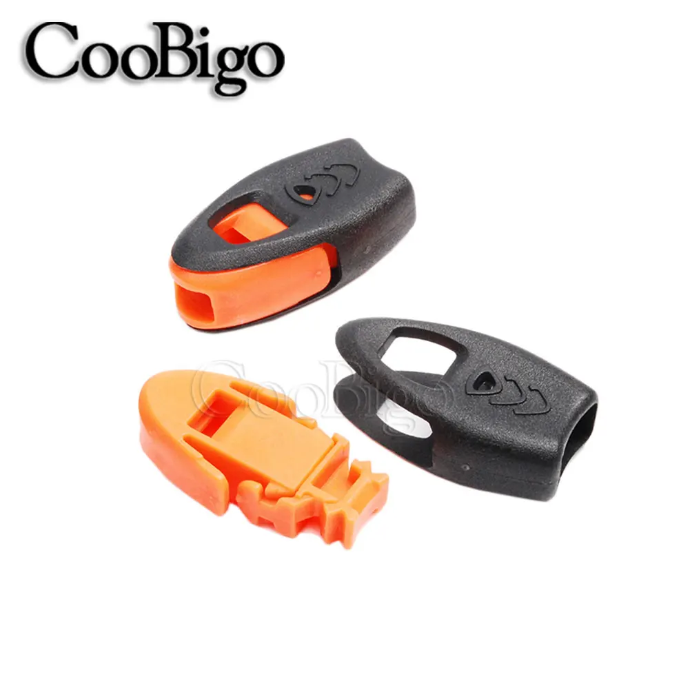 10 шт. оранжевый аварийный свисток на шнуре концы замок фиксаторы уход за кожей