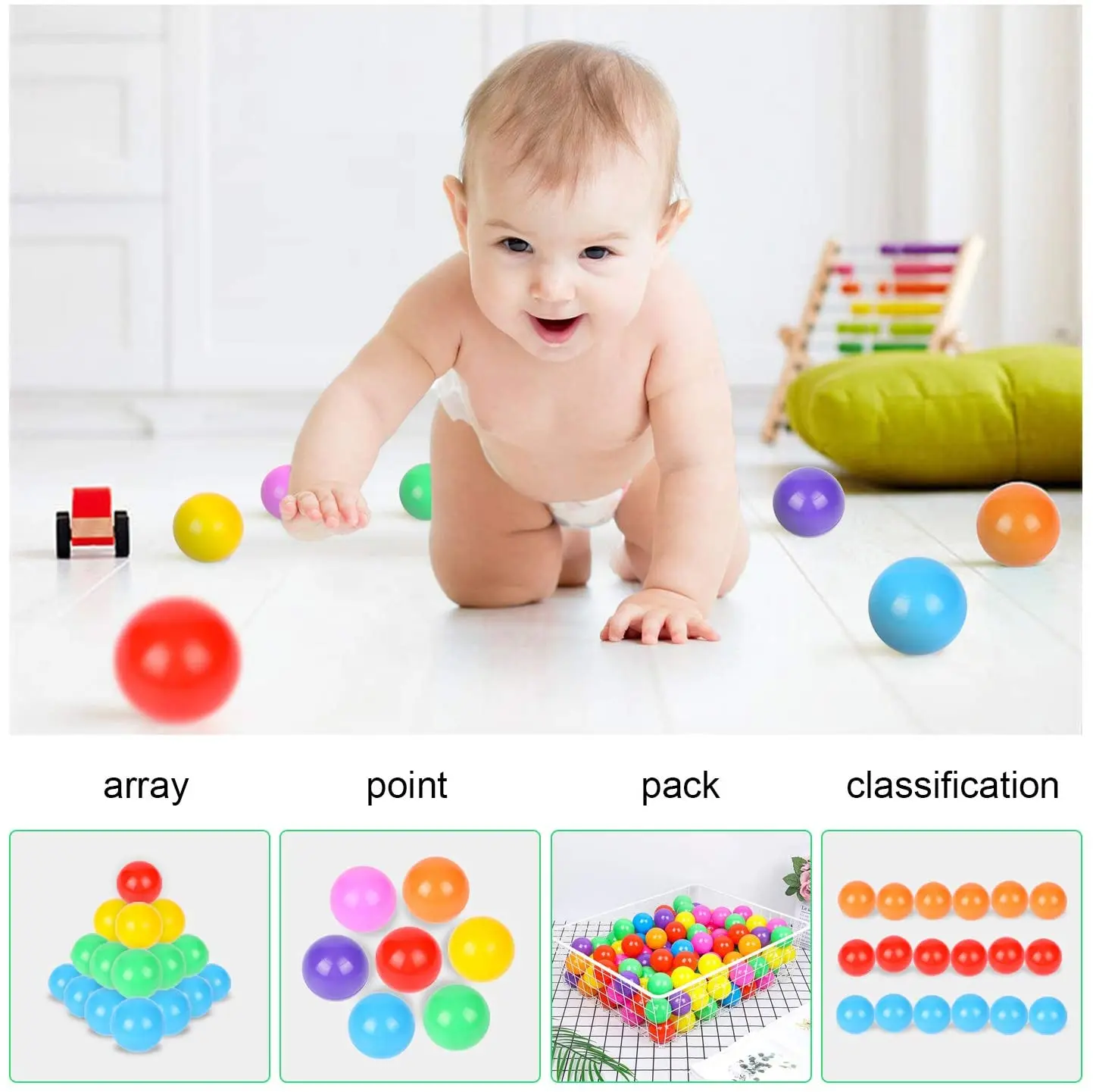 Safety Children Balls Baby Dry Pool Toys Colorful Eco-Friendly Kids Playpen Swim Water Ball Child Game Stress Air | Игрушки и хобби