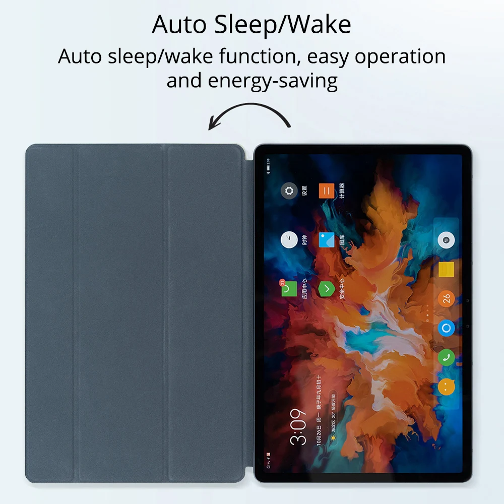 Оригинальный чехол для Lenovo Tab P11 Магнитный Тонкий умный из искусственной кожи Pro