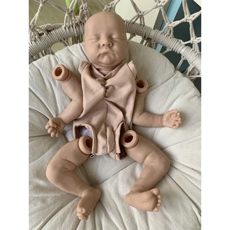 

Reborns Doll Kit 21 inch Blank Unpainted Baby Dolls DIY Handmade Lifelike Realistic Set Mould with Head Full Limbs & Body Cloth