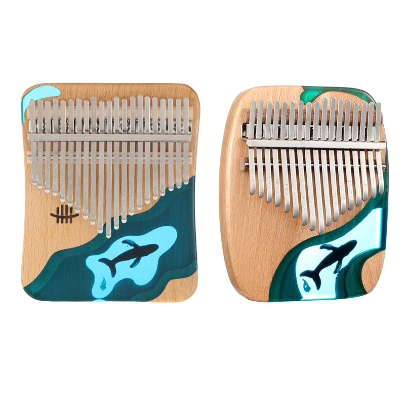 

Ocean Dolphin 17/21 Keys Kalimba Pine Thumb Finger Piano Musical Instrument Keyboard Machine For Kid Beginning Learning Supplies