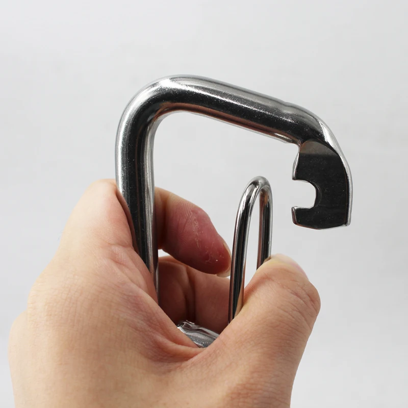 304 Stainless Steel M4 M5 M6 Multifunctional Spring Snap Carabiner Quick Link Lock Ring Hook Marine Grade Climbing Key | Обустройство