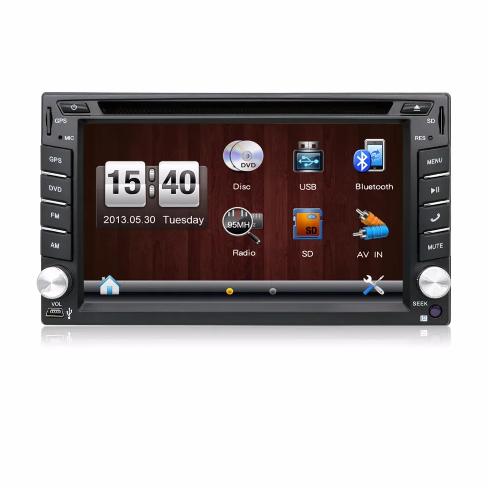 6 2 &quot2 Din Wince для универсального автомобильного радио 3D вращающийся