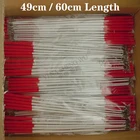 10 шт. ленточный танцевальный стример стержень из стекловолокна для детей и взрослых Черный Белый 4960 см художественные танцевальные стримеры стержень гимнастическая лента на палочке