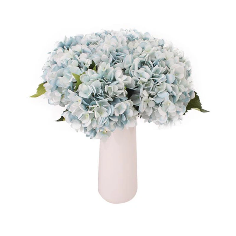 

Silk Hydrangeas Artificial Flowers Wedding Flowers For Bride Hand Silk Blooming Peony Color Fake Flowers Home Party Decoration