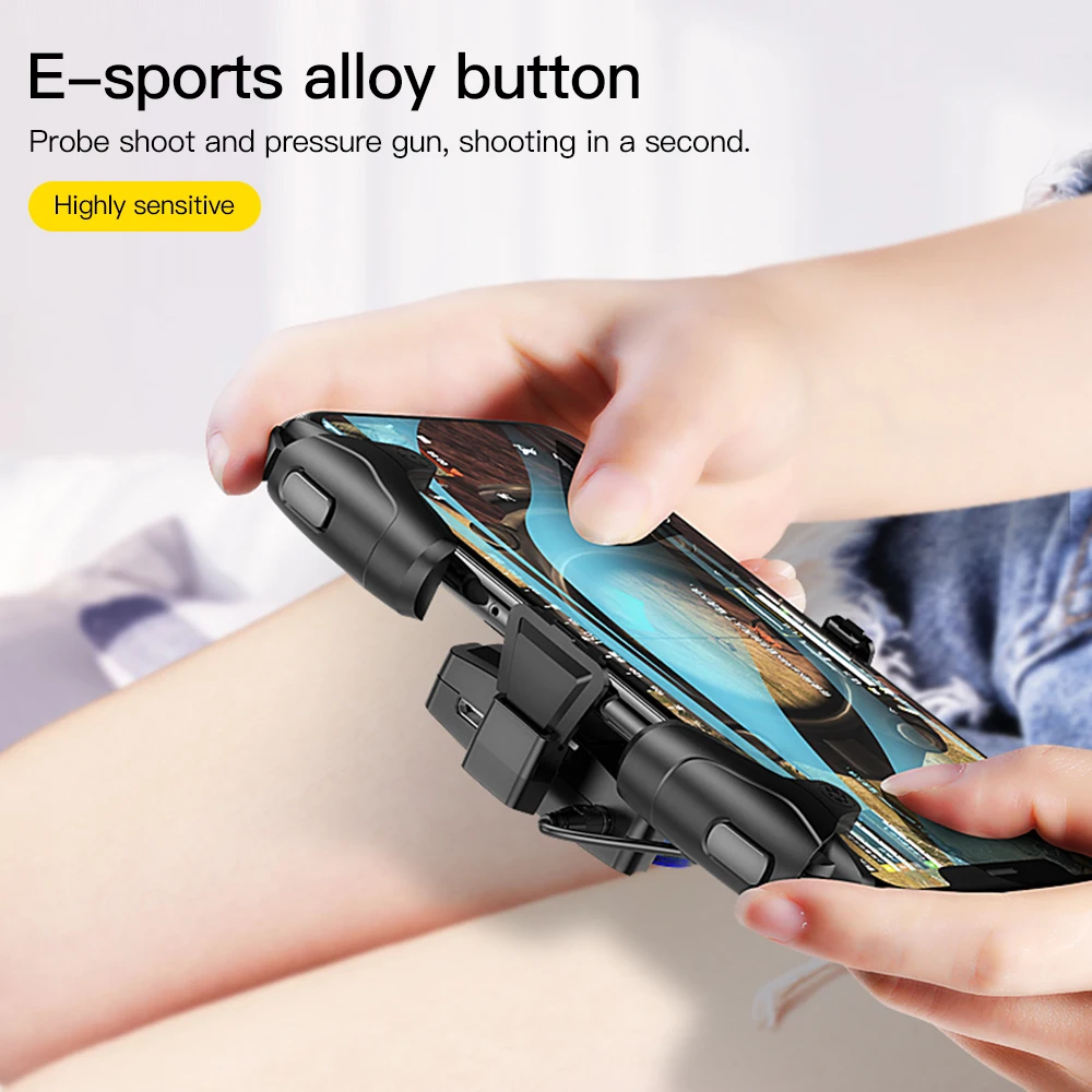 Meeker Gamepad Joystick for PUBG Joypad Trigger Fire Button 3 in 1 Adjustable Shooter Controller For PUBG Mobile Phone Game Pad