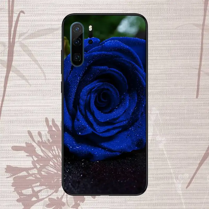

Blue rose Phone Case For Huawei P20 P30 P40 lite Pro P Smart 2019 Mate 10 20 Lite Pro Nova 5t