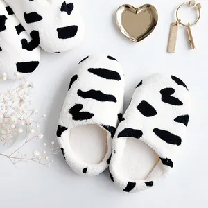 Женские домашние тапочки из искусственного меха, теплые плюшевые бесшумные Шлепанцы из мягкого хлопка, для влюбленных, для зимы, 2022