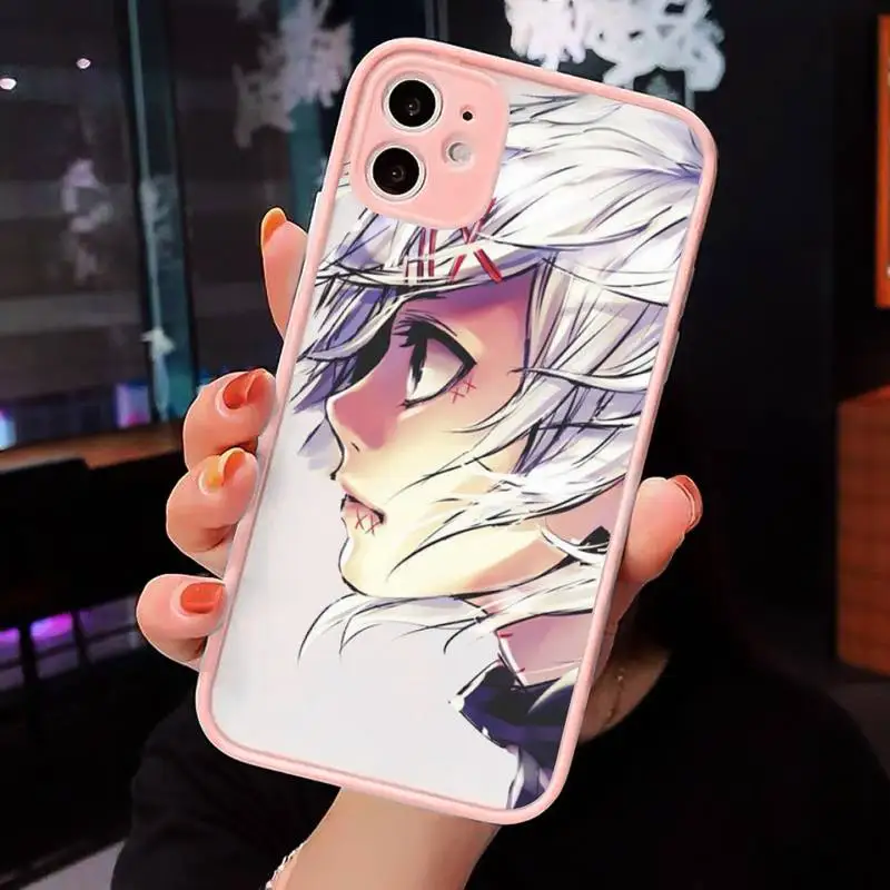 

anime JUUZOU SUZUYA Tokyo Ghouls Phone Case Matte Transparent for iPhone 7 8 11 12 s mini pro X XS XR MAX Plus cover funda